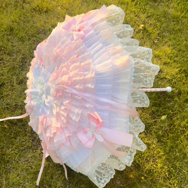 Розово-белый зонтик в форме ба – обзор и цена Photography Umbrella